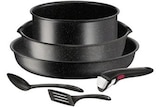 Batterie de cuisine Tefal Set 6 pieces Ingenio Black Stone - Tefal en promo chez Darty Batterie de cuisine Tefal Set 6 pieces Ingenio Black Stone - Tefal dans le catalogue Darty