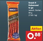 Aktuelle Mettwurst Angebote bei Netto Marken-Discount in Münster Aktuelles Kabanossi to go Angebot bei Netto Marken-Discount in Münster ab 0,88 €