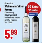 Chardonnay Angebote von Weinmanufaktur Krems bei Trinkgut Regensburg für 5,99 €