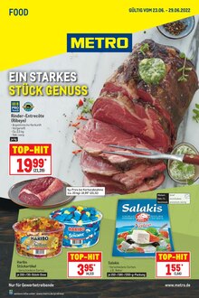 Metro Prospekt der aktuellen Woche, gültig von 23.06.2022 bis 29.06.2022 Aktueller Metro Prospekt "Food" mit 16 Seiten