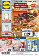 Lidl Prospekt für Würzburg mit 54 Seiten Lidl Prospekt für Würzburg: "GENUSS NACH IBERISCHER ART", 54 Seiten, 21.06.2021 - 26.06.2021