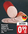 Jagdwurst Berliner Art von Bauerngut für 0,99 € bei E center im Angebot Jagdwurst Berliner Art von Bauerngut im aktuellen E center Prospekt