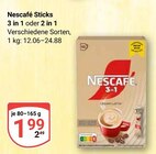 Sticks 3 in 1 im Angebot bei GLOBUS in Neunkirchen Sticks 3 in 1 Angebote von Nescafé bei GLOBUS Neunkirchen für 1,99 €