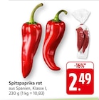 EDEKA Sternenfels - Spitzpaprika rot Angebot im Prospekt Spitzpaprika rot bei EDEKA im Sternenfels Prospekt für 2,49 €