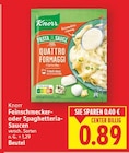 Feinschmecker- oder Spaghetteria-Saucen von Knorr für 0,89 € bei E center im Angebot Feinschmecker- oder Spaghetteria-Saucen von Knorr im aktuellen E center Prospekt
