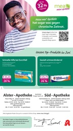 mea - meine apotheke Prospekt für Henstedt-Ulzburg mit 4 Seiten mea - meine apotheke Prospekt für Henstedt-Ulzburg: "Unsere Juni-Angebote", 4 Seiten, 01.06.2026 - 30.06.2026