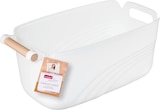 Aufbewahrungsbox mit Holzgriff im Angebot bei dm-drogerie markt in Peine Aufbewahrungsbox mit Holzgriff Angebote von Profissimo bei dm-drogerie markt Peine für 3,75 €