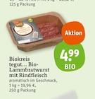 Bio-Lammbratwurst mit Rindfleisc von Biokreis tegut... im aktuellen tegut Prospekt für 4,99 €