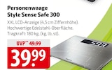 Aktuelles Soehnle Personenwaage Style Sense Safe 300 Angebot bei famila Nordost in Kiel ab 39,99 €