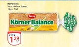 Körner Balance Toast im Angebot bei GLOBUS in Maintal Körner Balance Toast Angebote von Harry bei GLOBUS Maintal für 1,29 €