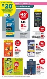 Prix et réduction Gillette Fusion dans le prospectus Super U en cours Offre Gillette Fusion dans le catalogue Super U du moment à la page 14