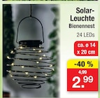 Solar-Leuchte Bienennest im Angebot bei Zimmermann in Wunstorf Solar-Leuchte Bienennest Angebote bei Zimmermann Wunstorf für 2,99 €