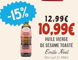 Huile vierge de sésame toasté - Emile Noël dans le catalogue Naturalia