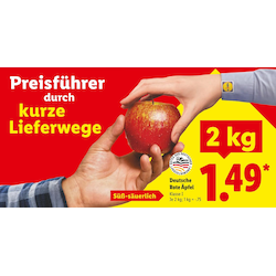 Deutsche Rote Äpfel
