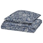 Aktuelles Bettwäsche-Set, 2-teilig dunkelblau/weiß 140x200/80x80 cm Angebot bei IKEA in Nürnberg ab 17,99 €