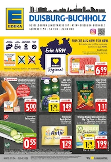 Aktueller EDEKA Prospekt "Aktuelle Angebote" für Duisburg Aktueller EDEKA Prospekt für Duisburg mit Seiten