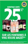 25% avantage carte sur les fontaines à ROCHE MAZET - ROCHE MAZET dans le catalogue Intermarché Super