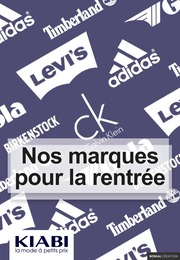 Catalogue Kiabi à Lille, avec 11 pages Prospectus Kiabi à Lille, "Nos marques pour la rentrée", 11 pages, 16/09/2022 - 31/10/2022