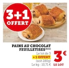 Pains au chocolat feuilletés en promo chez U Express Pains au chocolat feuilletés dans le catalogue U Express