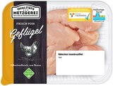 Frische Hähnchen-Innenbrustfilets Angebote von Qualitäts Metzgerei Wilhelm Brandenburg bei REWE Weinheim für 4,99 €