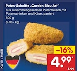 Aktuelle Pute Angebote bei Netto Marken-Discount in Braunschweig Aktuelles Puten-Schnitte „Cordon Bleu Art“ Angebot bei Netto Marken-Discount in Braunschweig ab 4,99 €