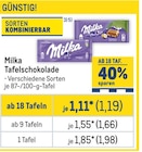 Tafelschokolade Angebote von Milka bei Metro Buxtehude für 1,19 €