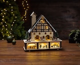 Maison décorative à LED avec figurines à Lidl dans Minihy-Tréguier