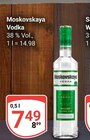 Aktuelles Moskovskaya Vodka Angebot bei GLOBUS in Leipzig ab 7,49 €
