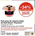 Foie gras de canard entier du Sud-Ouest à Monoprix dans Arras Foie gras de canard entier du Sud-Ouest à Monoprix dans Arras