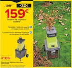 Broyeur de végétaux électrique RSH2545B - RYOBI à 159,00 € dans le catalogue Castorama