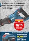 Scie sabre sans fil ERI1089RSP 18V Li-Ion EXT - Erbauer dans le catalogue Screwfix