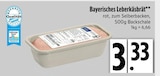 Bayerisches Leberkäsbrät im EDEKA Prospekt Bayerisches Leberkäsbrät von im aktuellen EDEKA Prospekt für 3,33 €