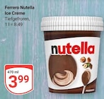 Nutella Ice Creme Angebote von Ferrero bei GLOBUS Pirmasens für 3,99 €
