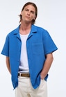 Chemise manches courtes gaufrée en coton bio GOTS en promo chez Monoprix Margaret Chemise manches courtes gaufrée en coton bio GOTS dans le catalogue Monoprix Margaret