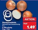 Gemüsezwiebeln für 1,49 € bei Kaufland im Angebot Gemüsezwiebeln im aktuellen Kaufland Prospekt