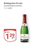 Piccolo im Angebot bei GLOBUS in Bad Homburg Piccolo Angebote von Rotkäppchen bei GLOBUS Bad Homburg für 1,29 €