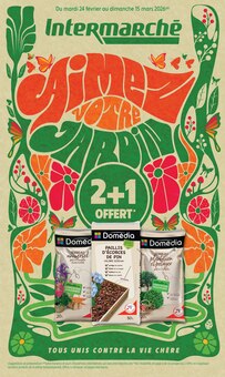 Catalogue Intermarché Super de la semaine 10, "AIMEZ VOTRE JARDIN", page 1, 24/02/2026 - 15/03/2026 Prospectus Intermarché Super en cours, "AIMEZ VOTRE JARDIN", page 1 sur 8