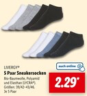 5 Paar Sneakersocken Angebote von LIVERGY bei Lidl Oberhausen für 2,29 €
