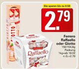 Raffaello oder Giotto im Angebot bei WEZ in Löhne Raffaello oder Giotto Angebote von Ferrero bei WEZ Löhne für 2,79 €