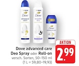 advanced care Deo Spray im Angebot bei EDEKA in Offenbach advanced care Deo Spray Angebote von Dove bei EDEKA Offenbach für 2,99 €