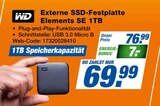 Externe SSD-Festplatte Elements SE 1TB bei expert im Heringen Prospekt für 69,99 €