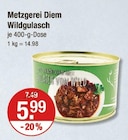 Wildgulasch von Metzgerei Diem im aktuellen V-Markt Prospekt für 5,99 €