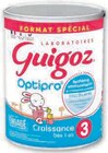 Croissance en poudre des 1 an Optipro - GUIGOZ en promo chez Super U Croissance en poudre des 1 an Optipro - GUIGOZ dans le catalogue Super U