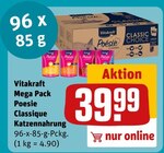 Mega Pack Poesie Classique Katzennahrung Angebote von Vitakraft bei REWE Willich für 39,99 €