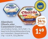 Obazda oder Camembert-Creme bei tegut im Fürth Prospekt für 1,49 €