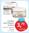 Anti-Falten Creme von L'Oréal im aktuellen budni Prospekt