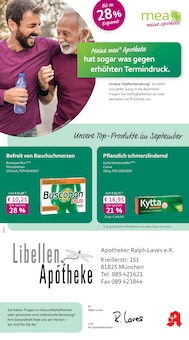 mea - meine apotheke Prospekt der Woche "Unsere September-Angebote" Seite 1, 01.09.2025 bis 30.09.2025 für München Aktueller mea - meine apotheke Prospekt "Unsere September-Angebote" Seite 1 von 4 Seiten für München