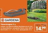 Viereckregner S von Gardena für 14,99 € bei V-Markt im Angebot Viereckregner S von Gardena im aktuellen V-Markt Prospekt