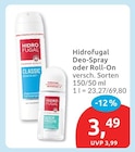 Deo-Spray oder Roll-On von Hidrofugal im aktuellen budni Prospekt