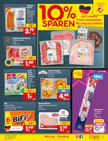 Wurst im Netto Marken-Discount Prospekt "Aktuelle Angebote" mit 70 Seiten (Fürth)